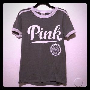 PINK cotton T-shirt